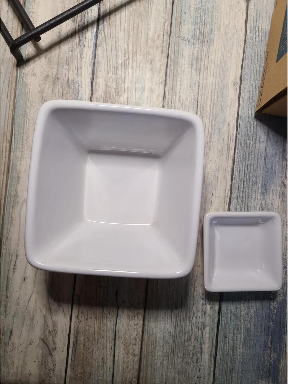 Pampered Chef Fondue Replacement Bowls And Tray #1965